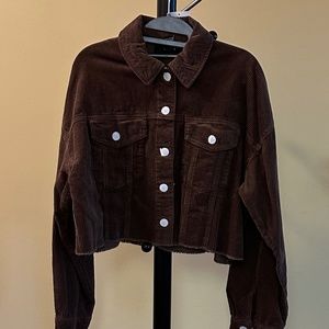 Forever 21 NWT Cropped Corduroy Jacket (L)